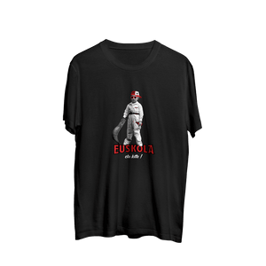 Tee-shirt EUSKOLA x EZ KEXA "Euskola ta kitto!" Noir