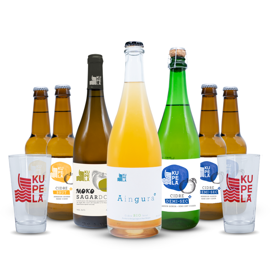 Box découverte cidres et sagardo KUPELA