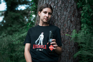 Tee-shirt EUSKOLA x EZ KEXA "Euskola ta kitto!" Noir